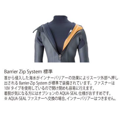BBS WETSUITS 2022 FW BZE-B BACK ZIP 5x3 - 画像 (5)
