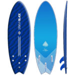 STORM BLADE 5ft6 SWALLOW TAIL SURFBOARD - BLIZZARD BLUE