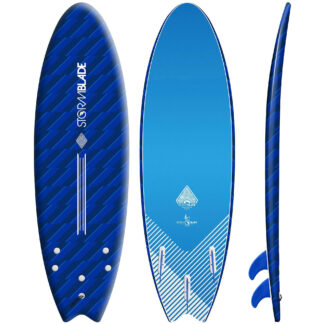 STORM BLADE 6ft SWALLOW TAIL SURFBOARD - BLIZZARD BLUE