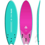 STORM BLADE 6ft SWALLOW TAIL SURFBOARD - TURQUOISE